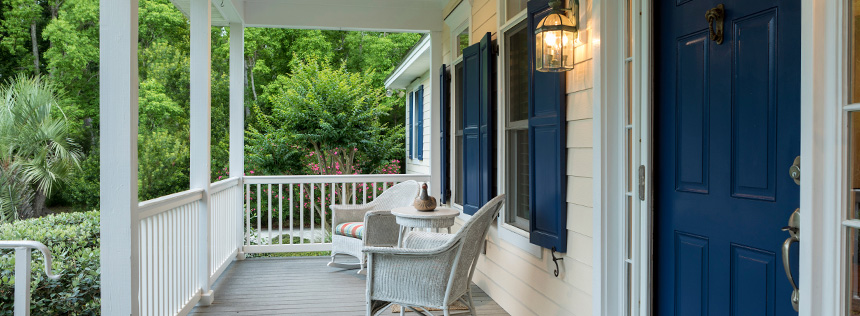 House porch and front door