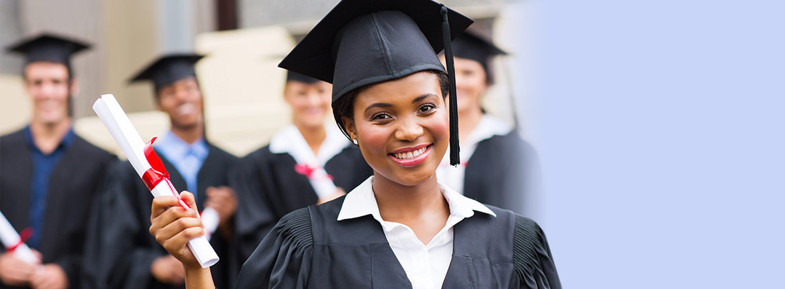 Graduate with diploma